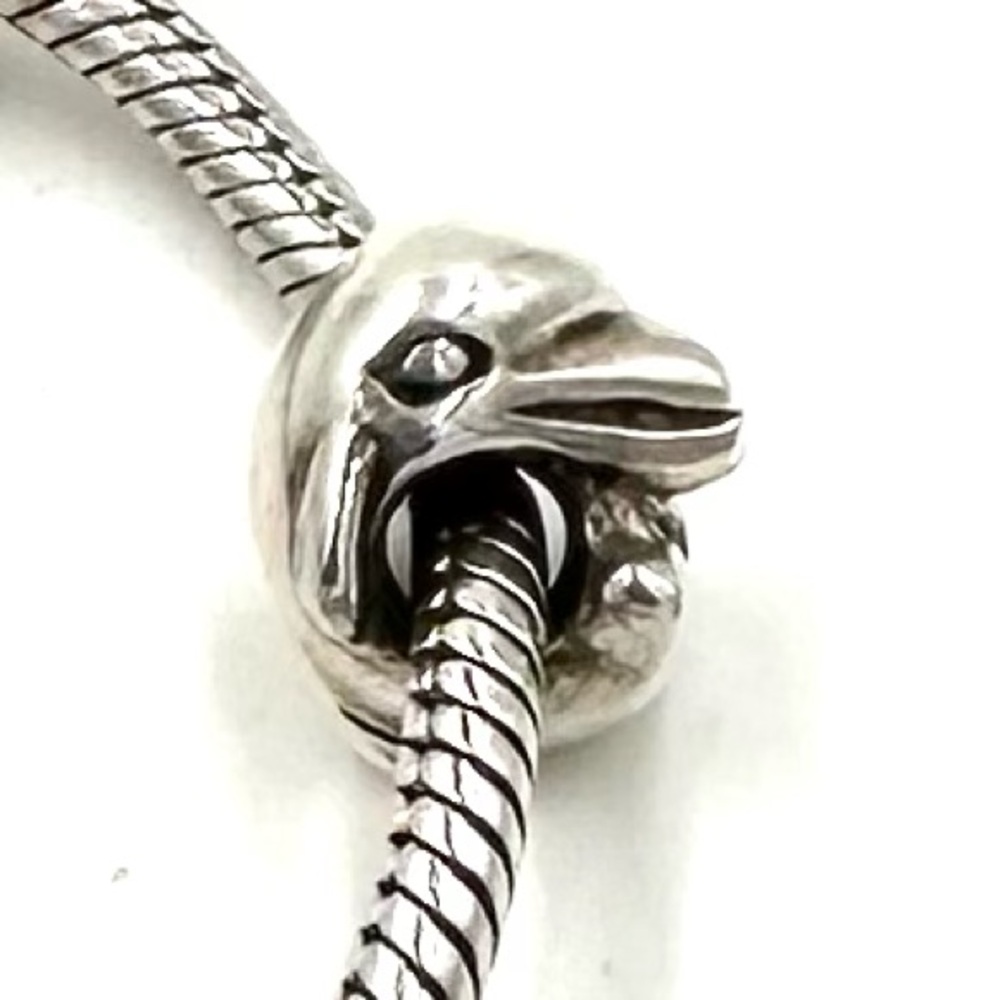 Pandora Sterling Silver Dolphin Porpoise Charm Bead Retired Vintage 790189
